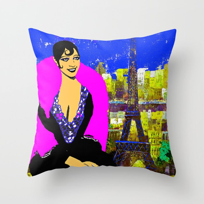 Josephine Baker Throw Pillow by Art is Wonderful | Society6