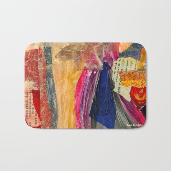 Collage Love - Asian Tie Bath Mat