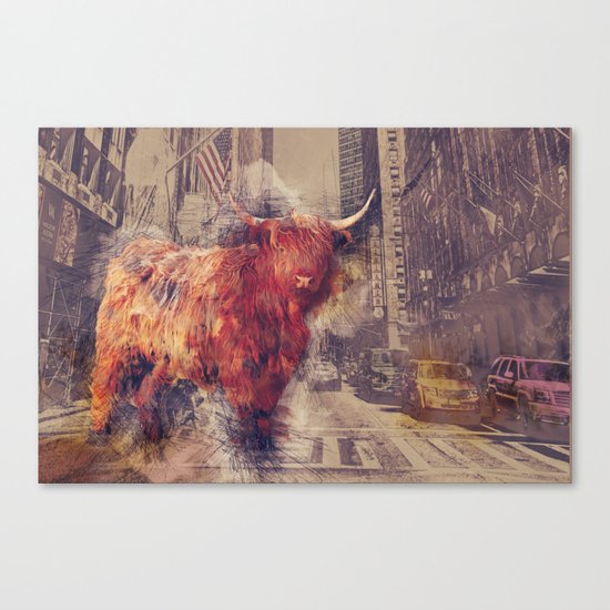 Sightseeing Cattle Canvas Print