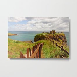 Dunnottar Castle Aberdeenshire Scotland UK | Scottish Medieval Fortress Metal Print