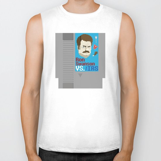 Ron Swanson VS. the IRS Biker Tank