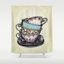 teacups Shower Curtain