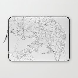 Kingfishers with lotus flowers Laptop Sleeve