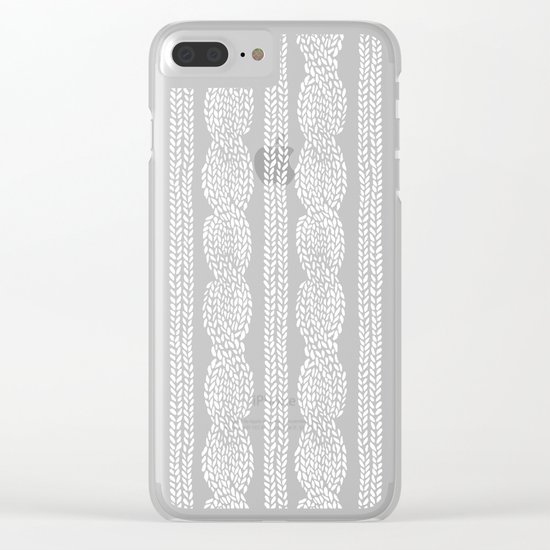 Cable Row B Clear iPhone Case