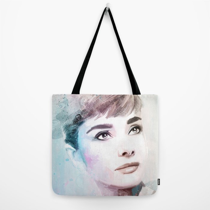 audrey-hepburn-tote-bag, society6.com/Olechka/Audrey-Hepbur…