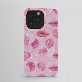 Kitsch Valentine's  Pink Party  iPhone Case