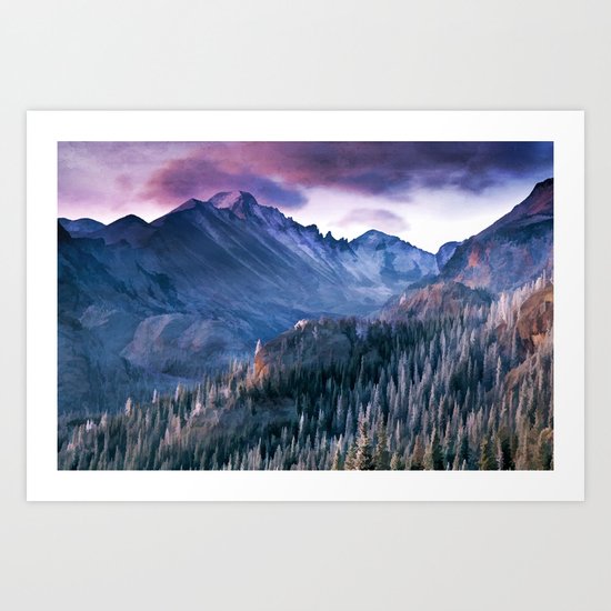 Rocky Mountains Art Print