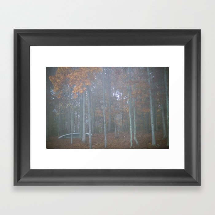 The autumn canoe Framed Art Print