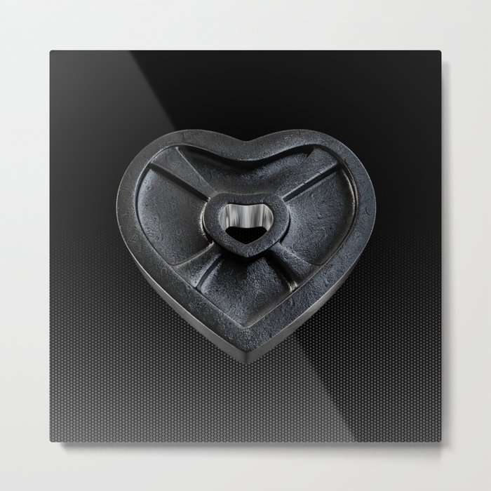 Lift With Your Heart Metal Print