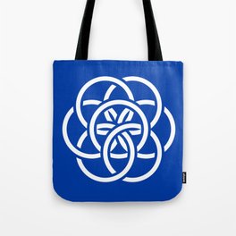 International Flag of Planet Earth Tote Bag | Astronaut, Naturelover, Digital, Geometry, Graphicdesign, Symbol, Earthflag, Blue, Environment, Unity 