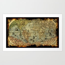 old world map art prints society6