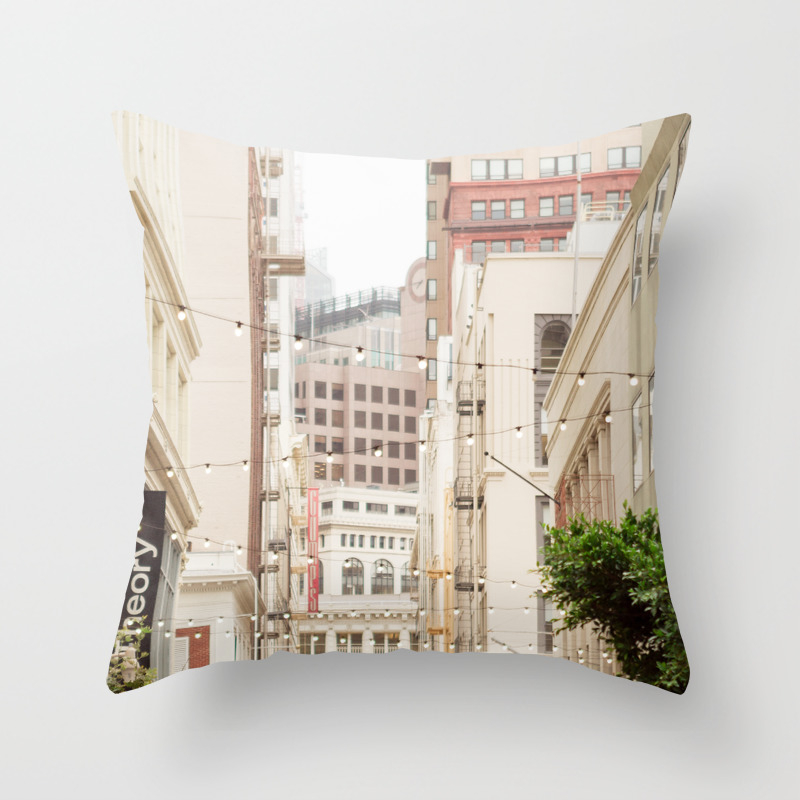 San Francisco Daydreaming In Union Square Throw Pillow By Union Square Throw Pillow