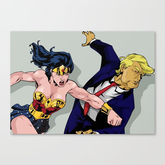 Punch Trump Canvas Print