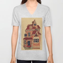 Victorian House V Neck T Shirt