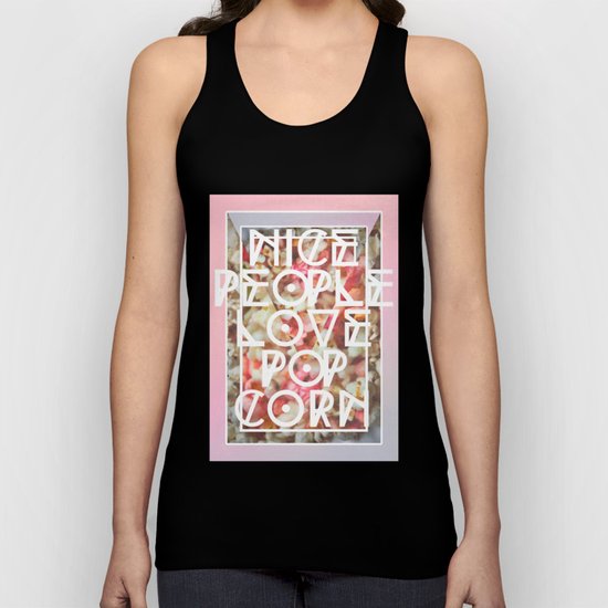 Nice People Love Popcorn Unisex Tank Top
