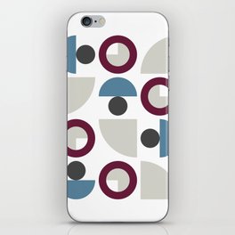 Classic geometric arch circle composition 3 iPhone Skin