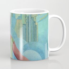 “The Northern Border of Mexico” - The Dreamers female Latina portrait painting by Angel Zarraga Coffee Mug