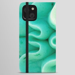 Teal Cupcake Frosting iPhone Wallet Case