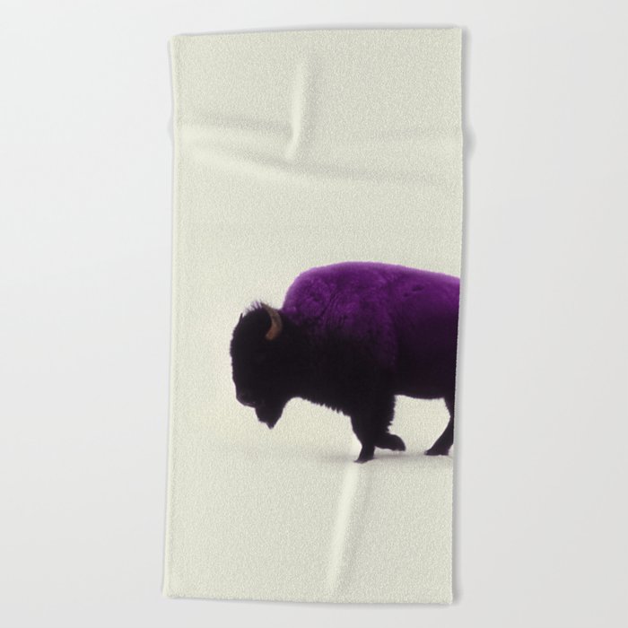 Purple Buffalo Beach Towel