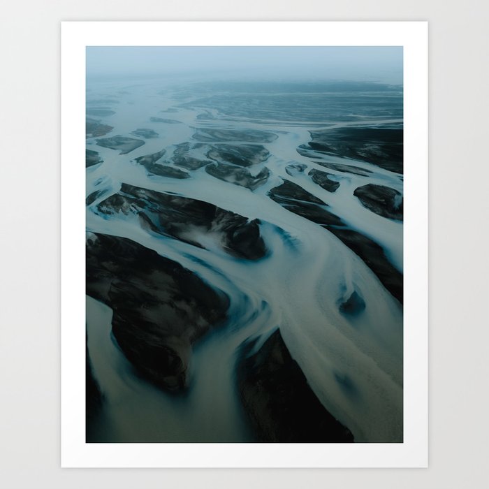 Mystic Riverbeds in Iceland – Landscape Photography Art Print
