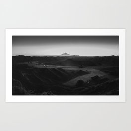 Here n' there - 4 - Naki Art Print | Film, Black And White, Kodak, Mountain, Nature, Omi, Omimanav, Landscape, New, Zealand 