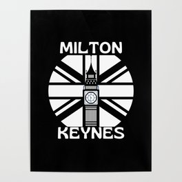 Milton Keynes Great Britain  Big Ben Poster
