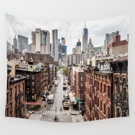 New York City Skyline (Brooklyn, Queens, Manhattan) Wall Tapestry