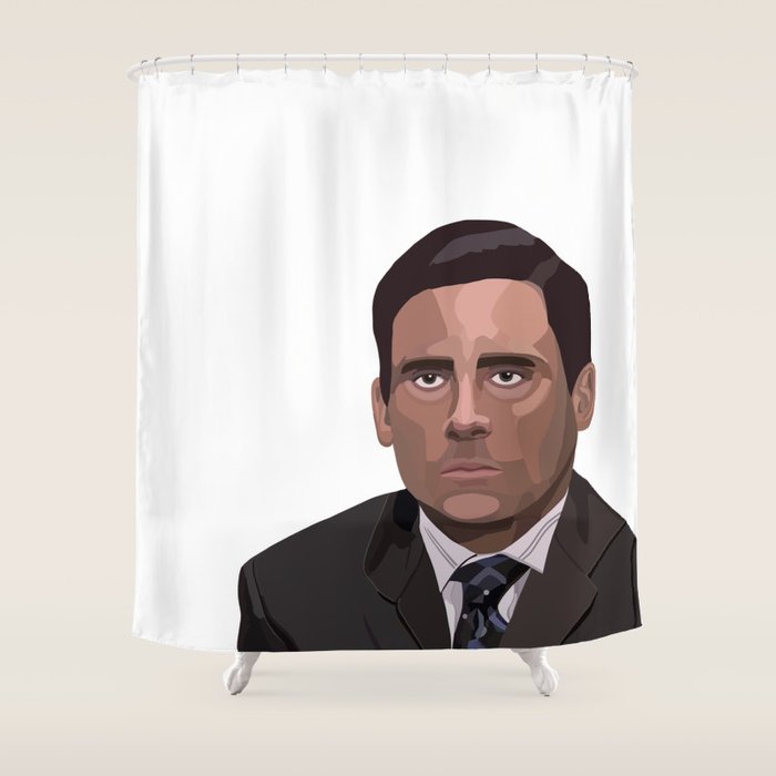 Michael S Toby The Office Shower Curtain By Floragreydesigns Michael S Toby The Office Shower Curtain
