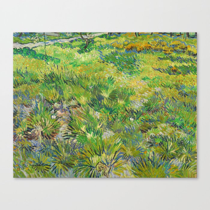 Vincent van Gogh "Long Grass with Butterflies" Canvas Print
