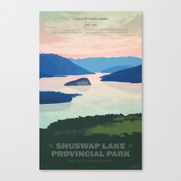 Shuswap Lake Provincial Park Canvas Print