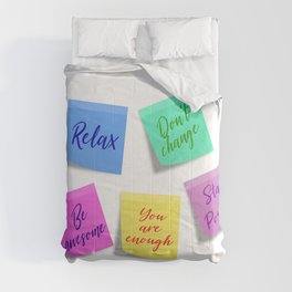 Sticky Notes to Self Comforter