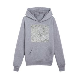 Classic Floral White Lace Kids Pullover Hoodies