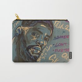 BrentF,original,mixed media,painting,poster,sketch,wall art,canvas,singer,rnb,soul,music,hand,son Carry-All Pouch
