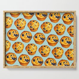 Blueberry Muffin Pattern Serving Tray