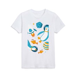 Space Penguins Kids T Shirt