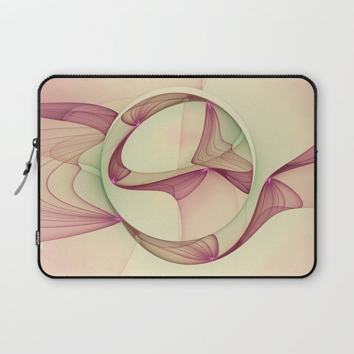 The Abstract Elegance, Modern Fractal Art Laptop Sleeve