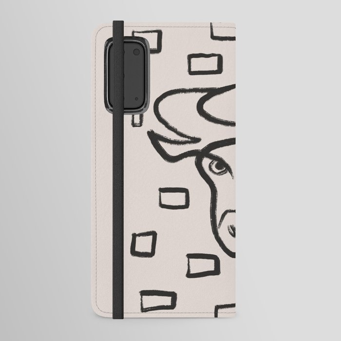 Taurus zodiac drawing Android Wallet Case