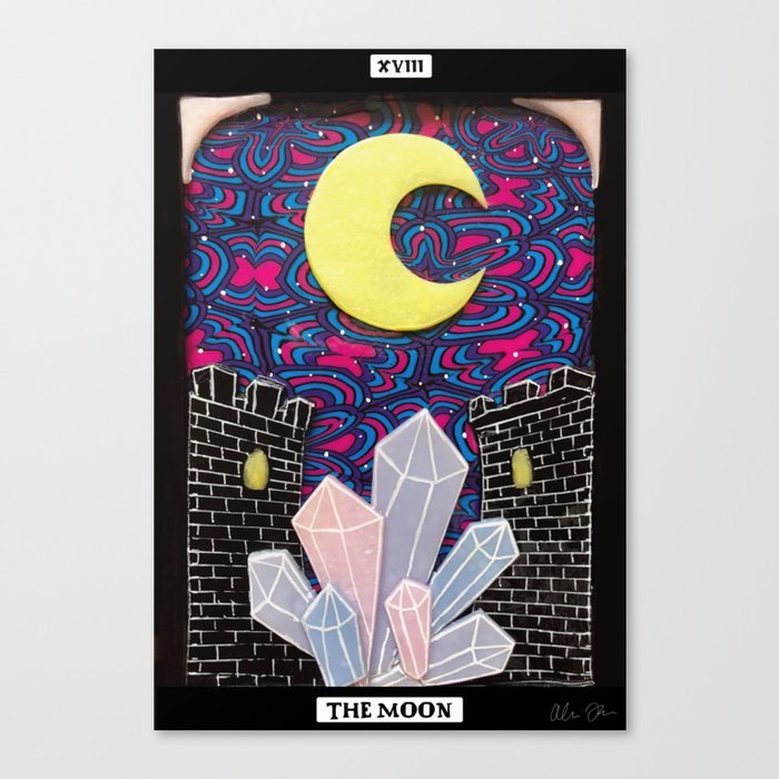 The Moon - Bi Pride Canvas Print