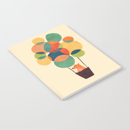 Whimsical Hot Air Balloon Notebook
