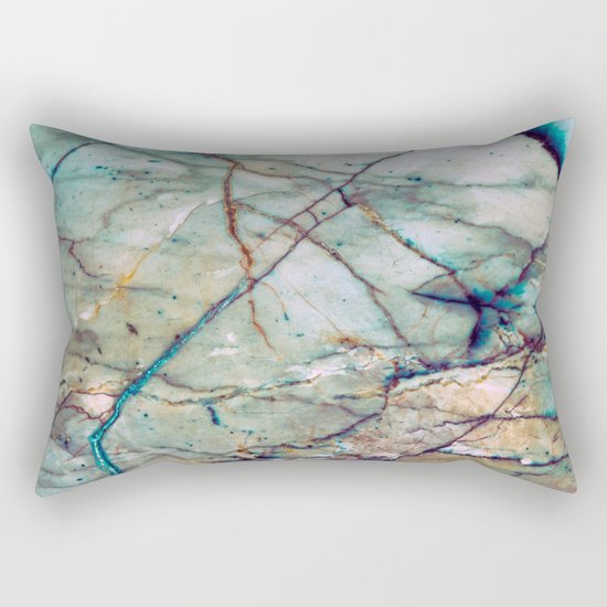 Azul Macaubas Marble Rectangular Pillow