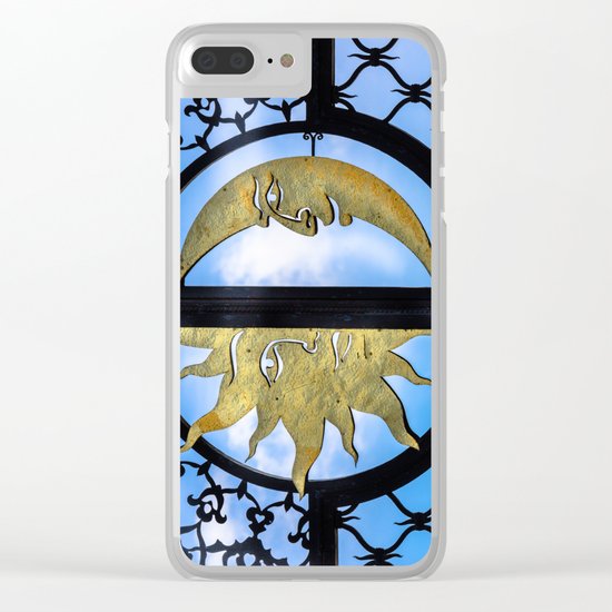 Sun and Moon Clear iPhone Case