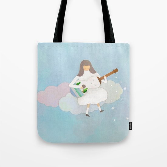 Winter play Tote Bag
