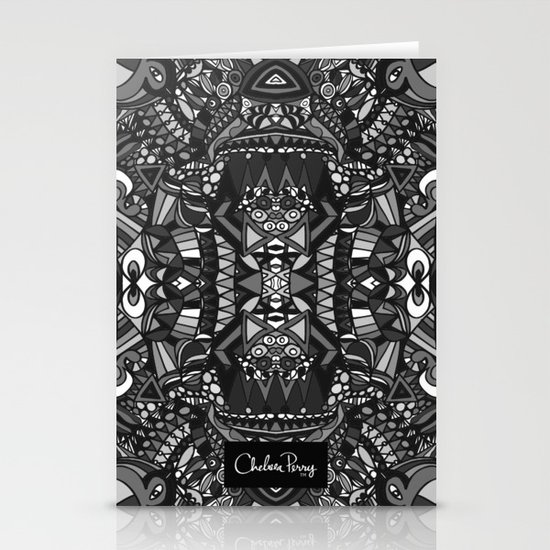 King of the City Black and White Stationery Cards