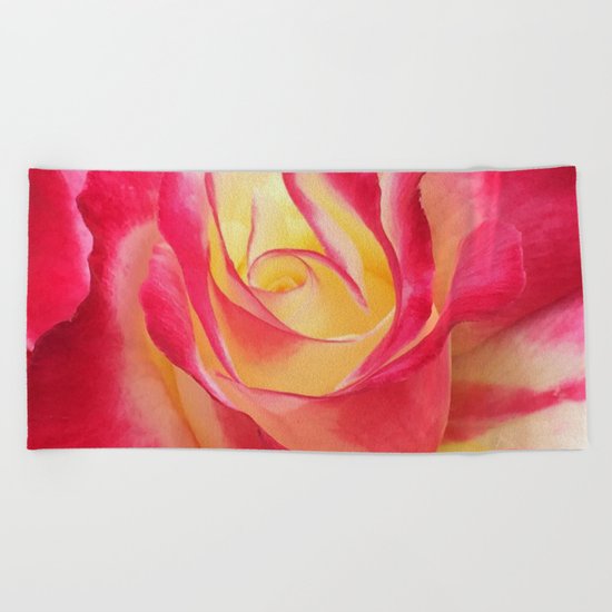 Summer Rose Untouched Beach Towel