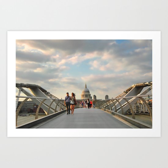 We Walk This City Art Print