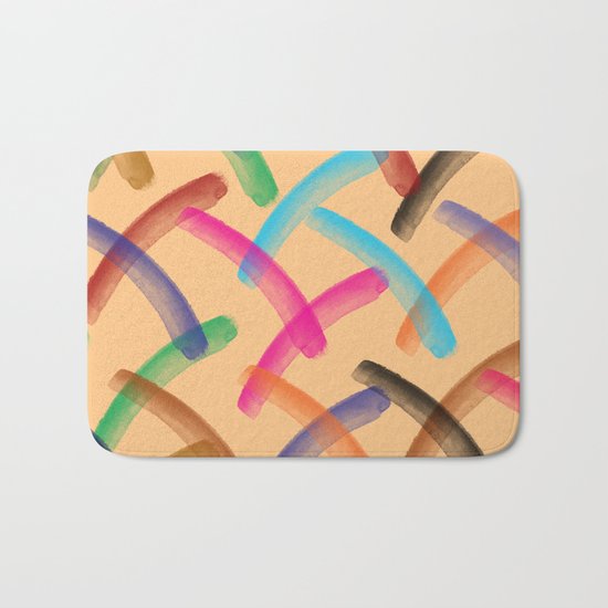 Colourful patterns Bath Mat
