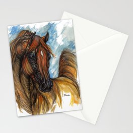 Chestnut arabian horse Stationery Card