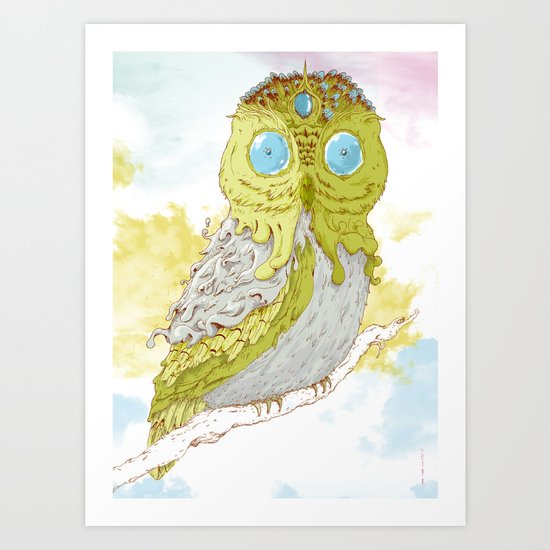 Bubowl Art Print