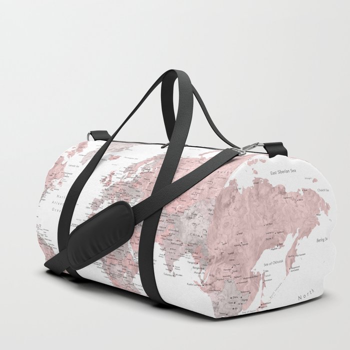 Pink duffle bag grey 2025