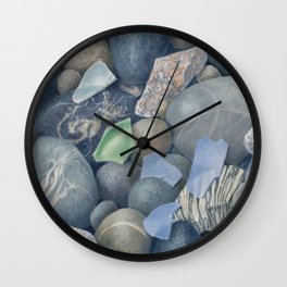 Sea Glass IV Wall Clock